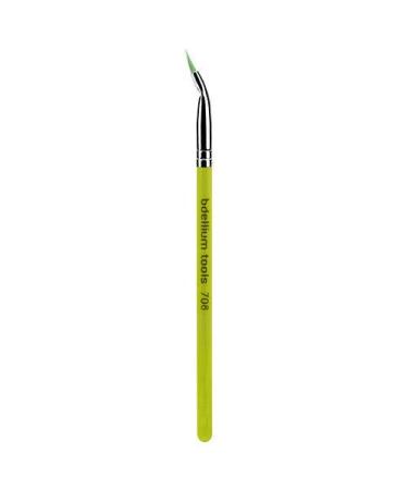 Bdellium Tools Professional Makeup Green Bambu Series Brush - Bent Eyeliner 708