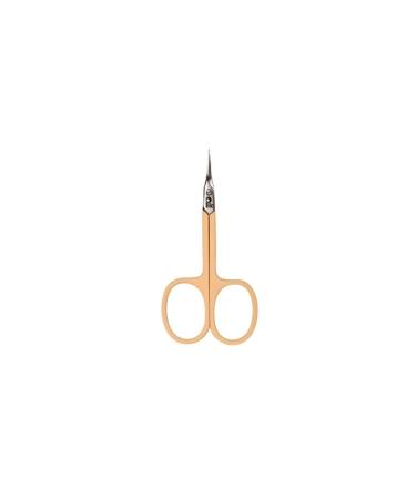 Curved Blade Skin Scissors Stainless Steel Cuticle Cutter Soft Touch Quality Apricot Colour PLIC ECO