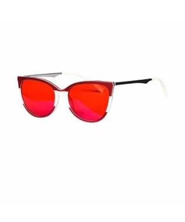 Anti Blue Light Glasses Women Red Lens Good Sleep Eliminate Eyestrain Glasses Orange Blue Blocking Glasses-AM66CRED C5 red Lens