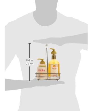 Fruits & Passion [Cucina] Sanguinelli Orange & Fennel Hand Care Duo Caddy Gift Set - Liquid Hand Soap (5.1 oz) with Hand Cream Lotion (6.8 oz) - Buy Online on GoSupps.com