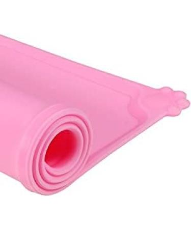 Holyang Silicone Dog Cat Food Mat Waterproof Pet Food And Water Bowl Mat For Dog or Cat (18.9'' x 11.8'' Pink) 19.3'' x 11.8'' Pink - Buy Online on GoSupps.com