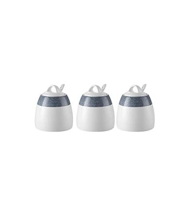WALFREW Spice Boars seasoning jars with lid spoon and 3-piece trays, suitable for storing various spices in the kitchen, size: 9 cm x 10.5 cm.