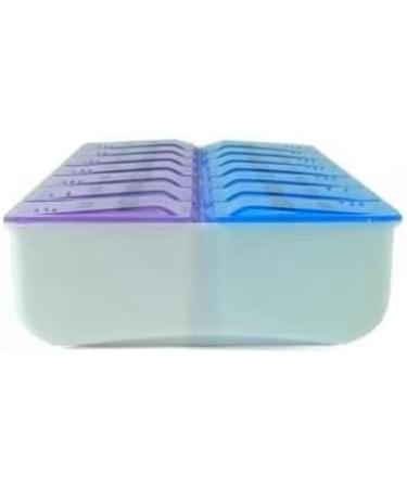 14 Compartments Pill Organizer Box - Weekly AM PM Medication Storage for 7 Days Twice a Day Dose Case - Buy Online on GoSupps.com