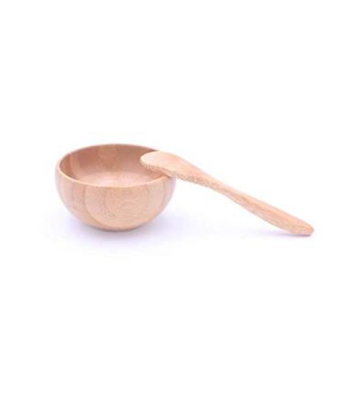 Eco Bamboo Facial Skin Care Mask Bowl Set - Children s Bamboo Mixing Bowl & Spoon for Natural Beauty Care - Buy Online on GoSupps.com