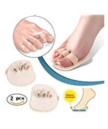 1 Paris Big Toes Bunion Protector Pads Thumb Claw Straightener Splint Crooked Overlapping Toes Separator Cushions Hammer Toe Pain Relief Corrector for Hallux Valgus Corns Blister Callus (3 toes)