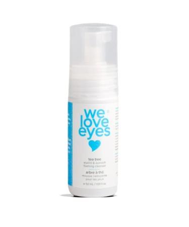 We Love Eyes: Tea Tree Eyelid Foaming Cleanser - Vegan. All Natural. Cruelty Free. Safe for False Lashes.