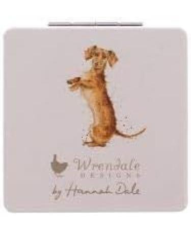 Wrendale Designs Dachshund Compact Mirror | Stylish & Portable | International Shipping Available - Buy Online on GoSupps.com