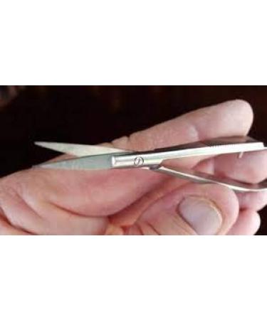 Macs Professional 4.5 Inch Eye Brow Scissors - Straight Castroviejo Stitch Cutting Embroidery Spring Action - Extra Sharp for ENT, Eye, Skin, Dental - Pack of 1 - Buy Online on GoSupps.com