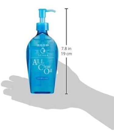 Senka Cleansing Oil ALL Clear - 230ml Makeup Remover for Face & Waterproof Mascara - Imported from Japan - Buy Online on GoSupps.com