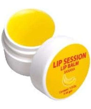 Lip Session Lip Balm Banana Flavor 0.33 Oz. Jar With Vitamin E & Cocoa Butter Everyday Lip Care for Soft Comfortable Lips (2 Pack) - Buy Online on GoSupps.com