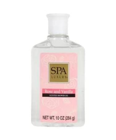 Spa Luxury Scented Shower Gel Rose and Vanilla (10 Oz)