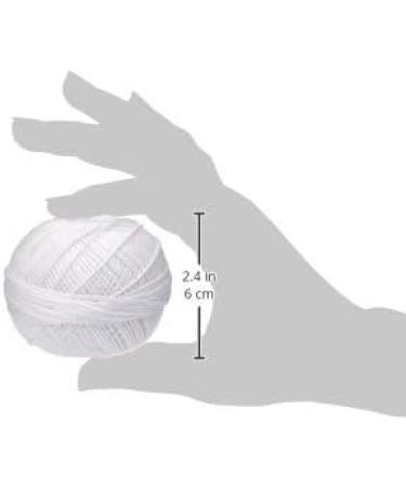 Handy Hands Lizbeth Egyptian Cotton Thread Size 3 (50g, 120 Yards) Snow White | HH03601 - Crochet, Tatting, Knitting - Buy Online on GoSupps.com