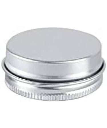 24-Piece Silver Aluminum Screw Cap Cans - 15ml Round Cosmetic Containers with Stickers | International Shipping - Buy Online on GoSupps.com