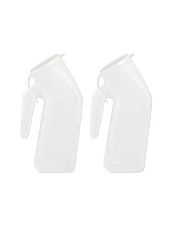 Male Urinal 32oz./1000ml Thick Plastic (Pack of 2)