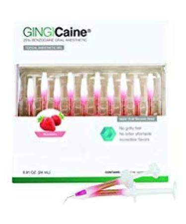 Prophy Magic Oral Anesthetic Gel in Syringe by GINGICaine, 1.2ml Strawberry Flavored Oral Anesthetic Gel for Smooth Local Anesthetic Application