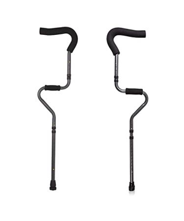 Adult Crutches Adjustable Assistive Crutches Foldable Underarm Crutches Freestanding Canes for Children Teens & Adults Lucky Star