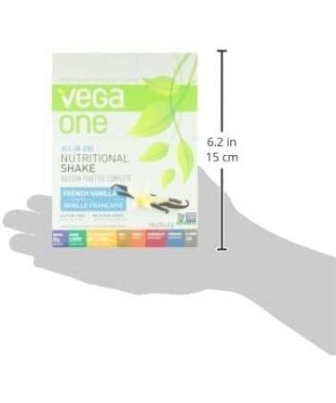 Vega All-in-One Vegan Protein Powder French Vanilla (10 Sachets) Superfood Ingredients Vitamins For Immunity Support Keto Friendly Pea Protein For Women & Men 10x41g (Packaging May Vary) - Buy Online on GoSupps.com
