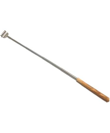 DOM Olive Wood Back Scratcher with Extendable Arm & Nit Ball Handle - Perfect for All Skin Types - Buy Online on GoSupps.com