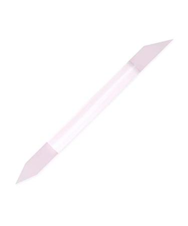 Glass Cuticle Pusher Nail File for Manicure and Pedicure (Pink) - Original Czech Product