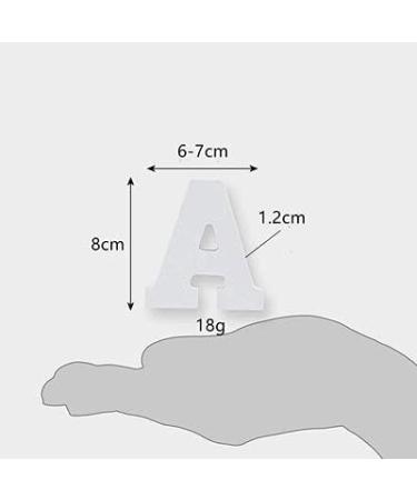 Tianshu Decorative Wood Letters - Alphabet Wall Decor for Kids' Rooms Baby Names & DIY Projects (Letter A) - Buy Online on GoSupps.com