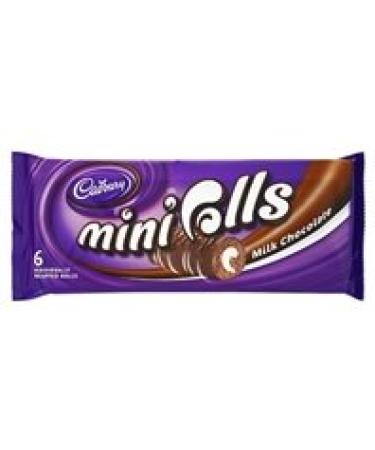 Cadbury Cadbury Pack of 6 Mini Chocolate Rolls 150g