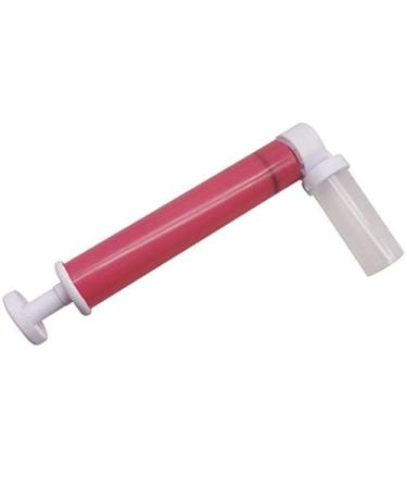 Manual Airbrush for Decorating Cakes Cupcakes and Desserts Manual Cake Airbrush Pump Cake Coloring Baking Cake Spray Tube Baking Tool by Hand (red)