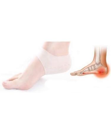 Buy Gel Heel Socks - Silicone Moisturizing Pain Relief Sleeves for Men & Women | Dry & Cracked Foot Protection - Buy Online on GoSupps.com