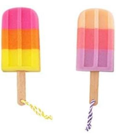 Bath Sponge Shower Scrubber 2Pcs Ice Cream Bath Ball Random Style - Pack of 2 - Buy Online on GoSupps.com