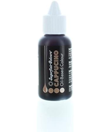 Sugarflair Cappucino Brown Oil Based Food Colouring 30ml - Highly Concentrated for High Fat Foods - Ideal for Icing, Buttercream, Chocolate & More - Buy Online on GoSupps.com
