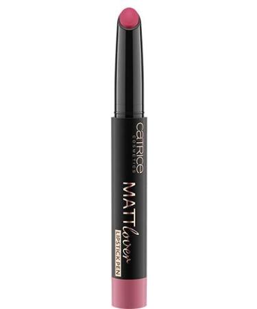 Catrice Mattlover Lipstick Pen Matt lipstick No. 100 Lovely Rosewood violet color -intensive matt vegan oil -free without alcohol (1.2g) - Buy Online on GoSupps.com