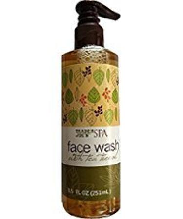 Trader Joe s Face Wash Bundle - SPA Face Wash with Tea Tree Oil 8.5 oz and Spa Natural Facial Cleansing Pads