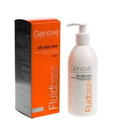 GENOV  Fluidbase Lotion 10% AHA 250ml - Moisturizes And Minimizes Dead Skin Cells - Rich In AHA - Restore Natural Smoothness - Stimulates the Production of Collagen - For Dry Skin