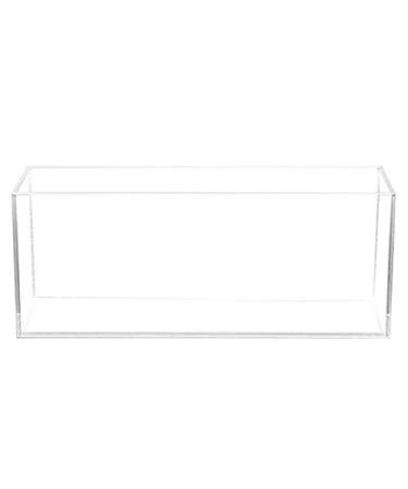 Aquatop High Clarity Glass Aquarium, Bookshelf Style 3 gal Fish Tank, 7.1 in x 18 in x 5.5 in, HCA-3G