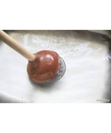 Supply Guru Heavy Duty Force Cup Rubber Toilet Plunger with Long Wooden Handle - Unclog Toilets and Drains (18 1) - Buy Online on GoSupps.com