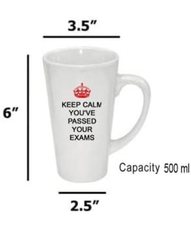 Giftme Keep Calm You've Passed Your Exams Ceramic Coffee Tea Mug Latte Mug. (17oz) - Buy Online on GoSupps.com