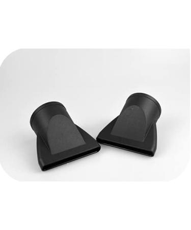 2 PCS/Set Professional Salon Hair Dryer Nozzle Replacement - Black Narrow Concentrator Blow Dryer Attachment - Fits Outer Dia 4.2-4.6cm - Buy Online on GoSupps.com