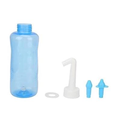 UPDATED Nasal Irrigation Bottle - 500MLl Sinus Rinse Kit for Relief Nose Cleaner with 2 Nozzles - Safe Nasal Cleansing System & Saline Nasal Spray for Adults and
