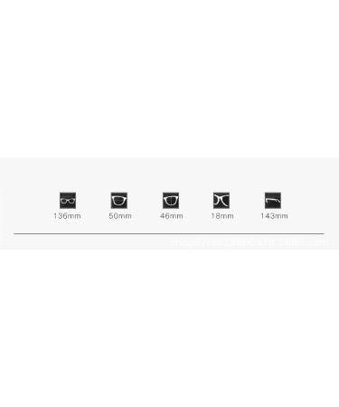 Large Computer Readers | Anti Glare Blue Light Blocking Glasses +250 | Black-Gold Polygon Design - Buy Online on GoSupps.com