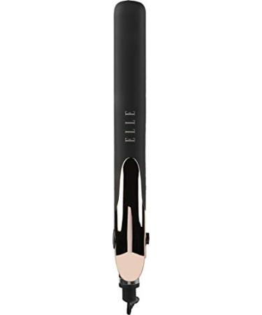 Elle 1 Ceramic Flat Iron - Achieve Silky Smooth Hair | Salon Quality Fast 30s Heat Up | Black - Buy Online on GoSupps.com