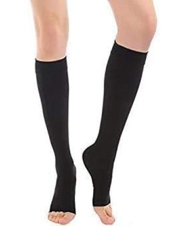 OGIMA Compression Stockings for Varicose Veins Open Toe 20-30 mmHg Medical Gradient Compression Leg Patches for Running Cycling Basketball & CrossFit - Unisex - Buy Online on GoSupps.com