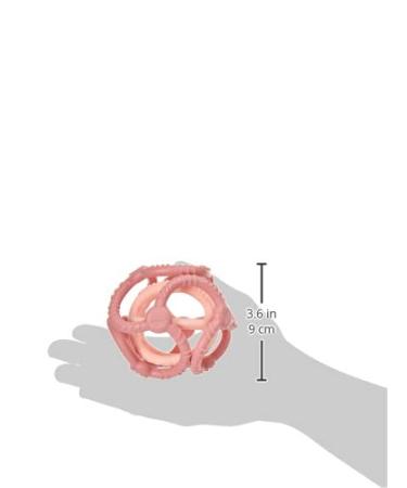 Nattou Silicone Balls Set of 2 - BPA-Free Grasping & Biting Toys in Old Pink/Light Pink | Safe & Soft 10cm & 7cm - Buy Online on GoSupps.com