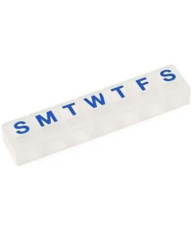 Weekly Pill Organizer - Pack of 4 | Clear Medium Compartments Vitamin Case & Medicine Box for International Shipping - Buy Online on GoSupps.com