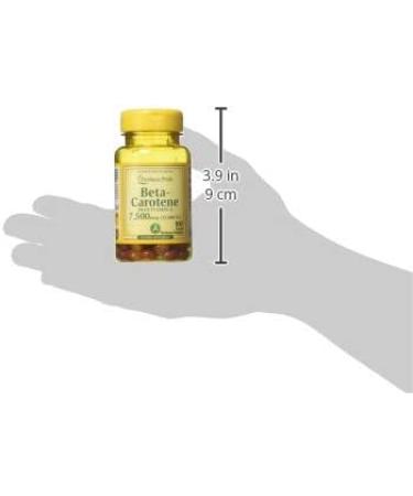 Puritan's Pride Beta Carotene 100 Softgels for Immune & Eye Health Support - Buy Online on GoSupps.com