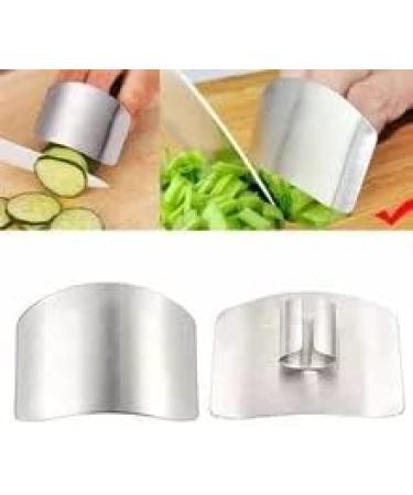 Finetaur Finger Guards for Cutting, Stainless Steel Finger Guard, Finger  Cutting Guard, Multifunctional Anti-Cut Finger Protectors for Dicing and  Slicin (5pcs) B