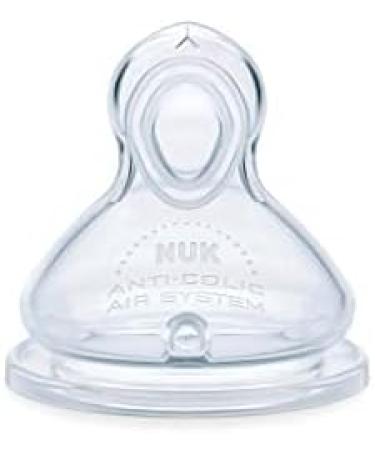 NUK Smooth Flow Nipples (2 pack) (6+ month) Clear - Buy Online on GoSupps.com