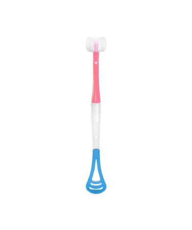 AD-BCrbgen Silicone Brush Oral Care Safety 3-sided Toothbrush Oral Health Cleaner Dental Clean Toothbrush (Color : NO.2)