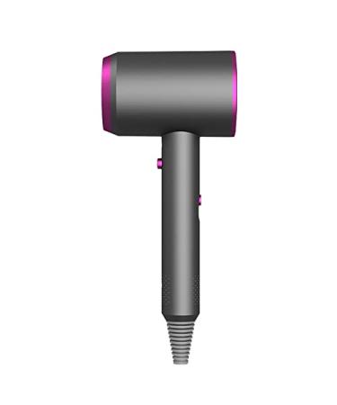 Professional Hair Dryer for Home Use Electric Mute Hot/Cold Air Hair Dryer Blue-Ray Negative Ion Air Collecting Hair Blow Dryer for Beauty Salons (Color : Black Plug Type : EU)