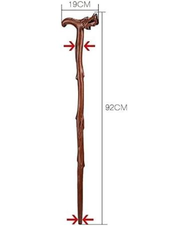 Canes Cane Elderly Crutches Solid Wood Walking Stick Fine Carving Faucet Handle Implied Auspicious Elderly Supplies Walker 92 cm Long Can be truncated as Needed Decorate Lucky Star - Buy Online on GoSupps.com
