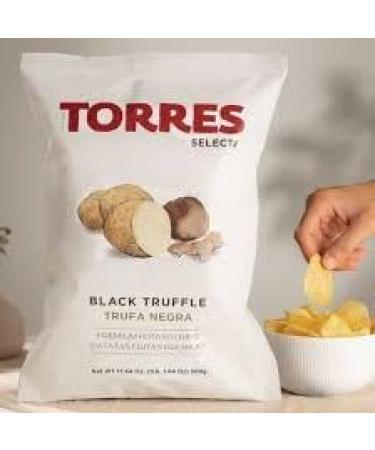  Torres Selecta Torres Selecta Trufa Negra Pack of 3 potato chips with black truffle 125g - Buy Online on GoSupps.com