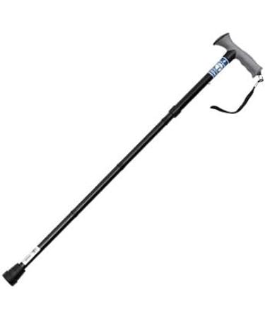 Drive DeVilbiss Healthcare Folding Walking Stick with Gel Grip - Height Adjustable & Black - Buy Online on GoSupps.com